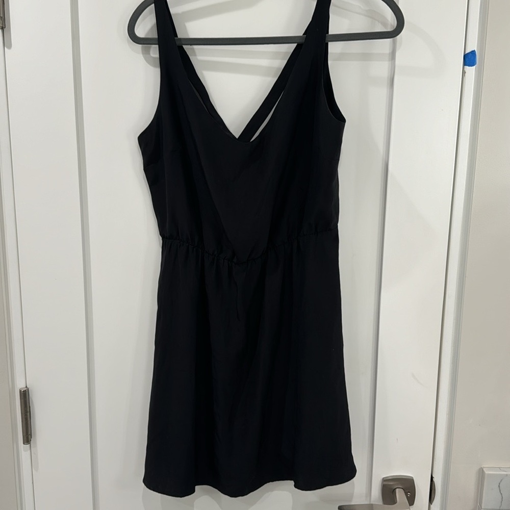 Amanda Uprichard 100% Silk mini black dress size S